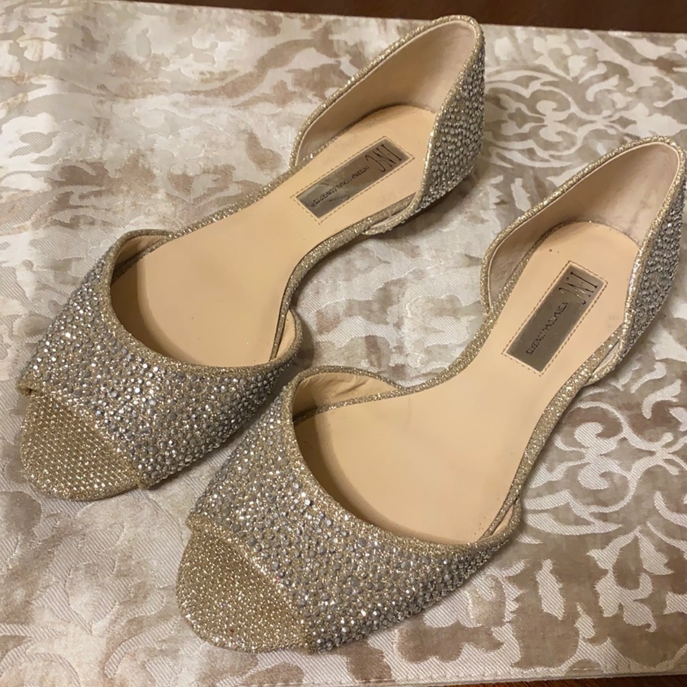 🚫SOLD🚫  Inc International Concepts Open Toe Slide Flats